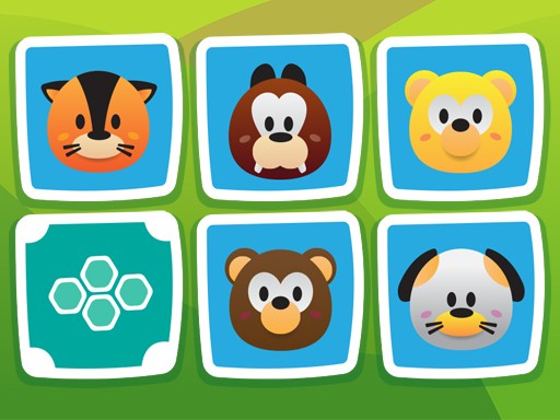 Animal Match Memory Puzzle