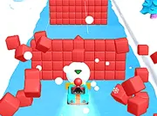 Winter Snowball Roll Racing